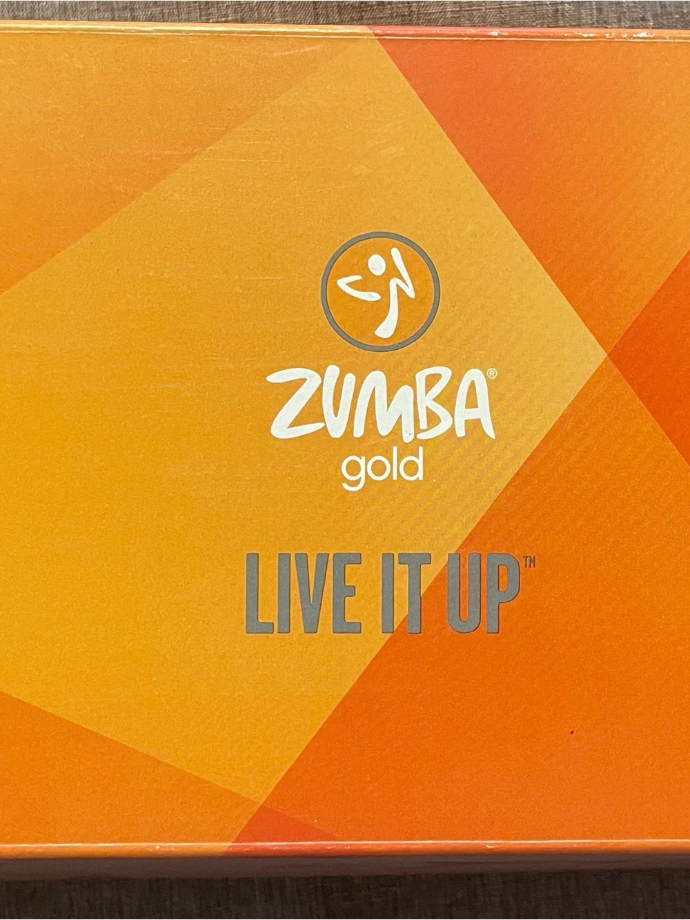 Zumba Fitness Gold Live It Up Orange Yellow Game Art
